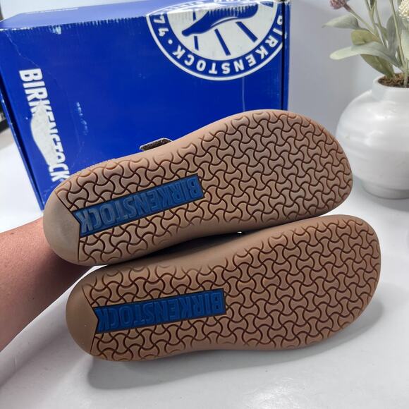 Birkenstock Lora Nubuck Leather Mary Jane Flat Shoes Taupe Women 6/EU37 Narrow - Picture 8 of 10